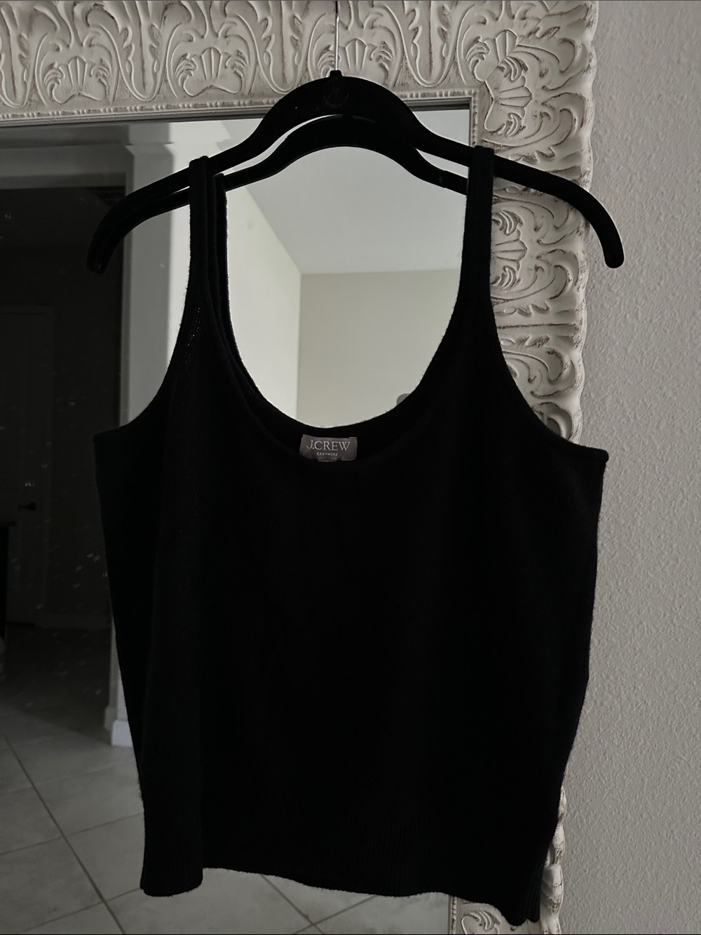 J. Crew Cashmere Black Tank Top